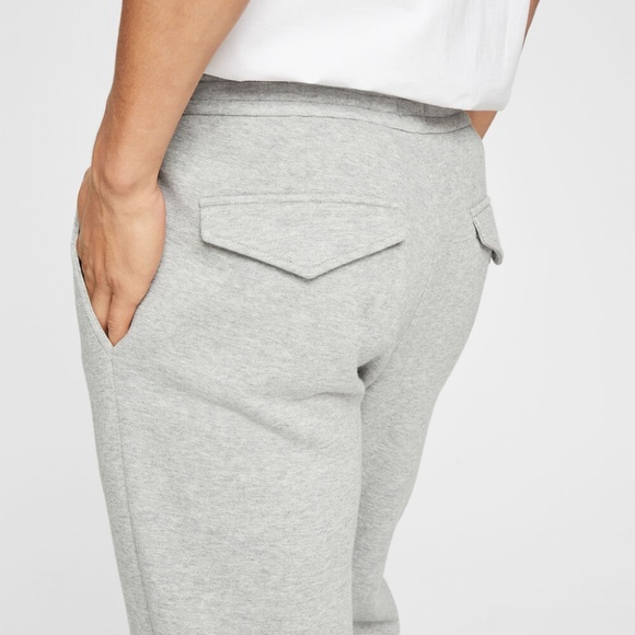 Piqué Scuba Pants - New With Tags - NEVER WORN - Light Heather Grey - Picture 3 of 5